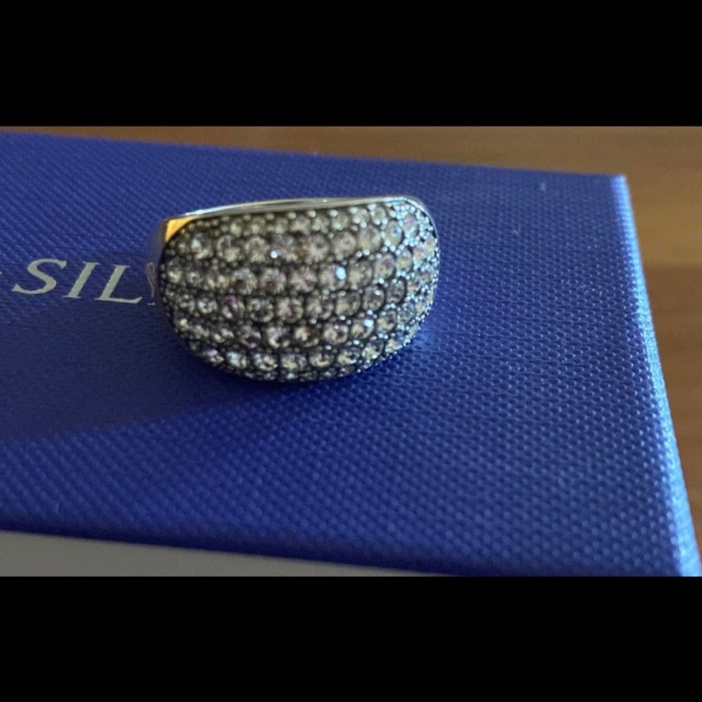 Silpada R3553 Embellished Pave ring size 9